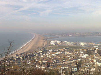 Over looking Weymouth from Portland